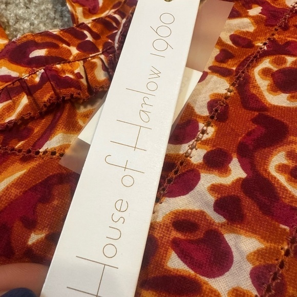 NWT House of Harlow 1960 Ruffle Top size XS - Picture 10 of 14